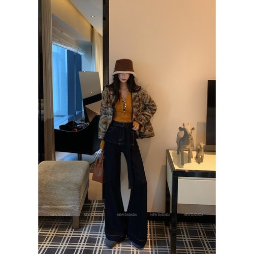 利达 NEW DADADA【维京牛仔】时尚潮流百搭牛仔裤QDM2153