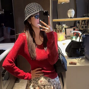 利达NEWDADADA冰丝防晒针织罩衫 t恤上衣体恤 女2025夏薄款 外搭长袖