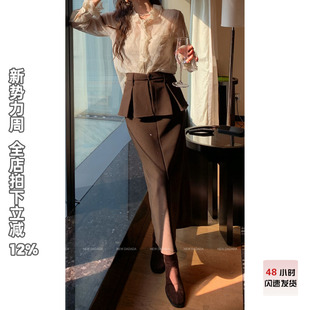 NEW 半身裙女新款 DADADA 超好看春季 轻奢高级感 荷叶边边 利达