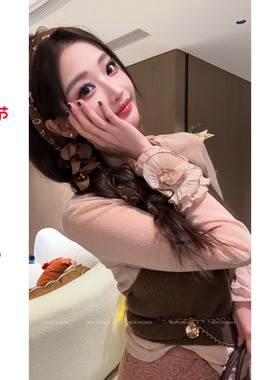 利达 NEW DADADA【闪闪小花】独特漂亮针织衫女设计感小众高级感