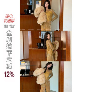 NEW 长袖 DADADA 特别漂亮掐腰上衣女亮片修身 T恤 优雅诙谐 利达