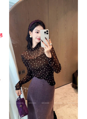 利达 NEW DADADA【蜜酿话语】简约高级百搭针织上衣CUM2763