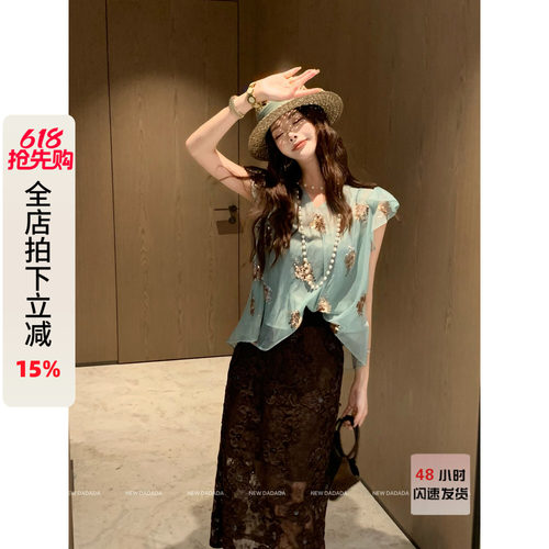 雪纺衫女夏轻奢高级感上衣