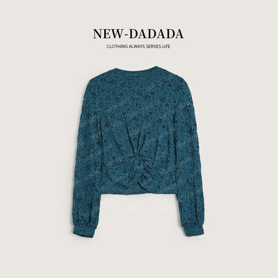 利达 NEW DADADA【柔光甜雅】气质休闲百搭时尚蕾丝衬衫CUZ4835