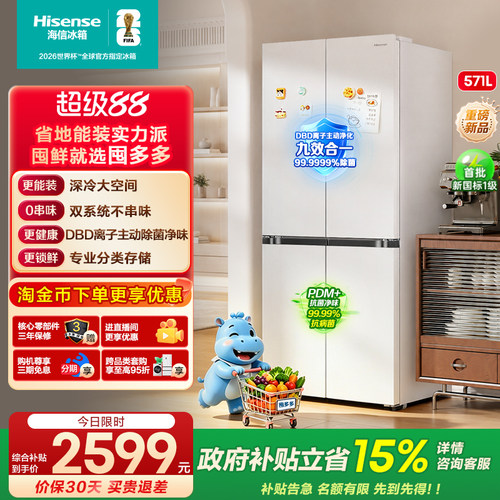 海信囤多多571双系统大容量冰箱