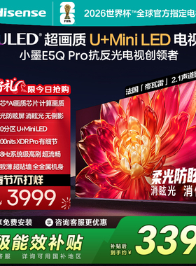 海信小墨E5Q Pro 55英寸超画质U+MiniLED 柔光防眩屏 高刷电视机