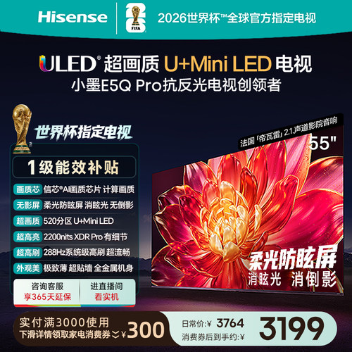 海信小墨E5QPro55吋U+MiniLED