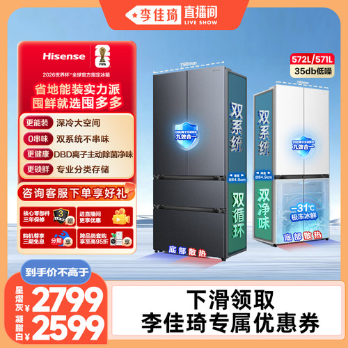 海信囤多多572双系统大容量冰箱