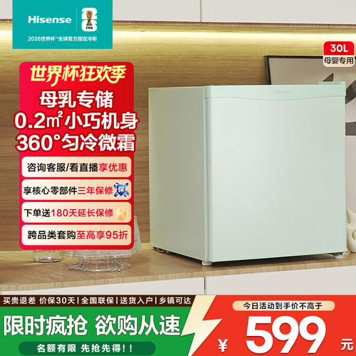 海信储奶保鲜立式迷你节能冷冻箱