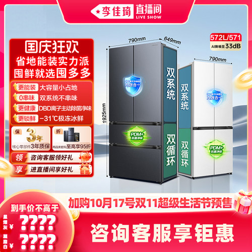 海信囤多多572双系统大容量冰箱
