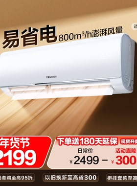 海信空调易省电E290大1.5匹挂机家用新一级能效肯暖变频换新补贴