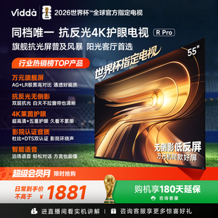 Vidda R Pro 55英寸 海信电视 不反光真4K 电视机以旧换新补贴65