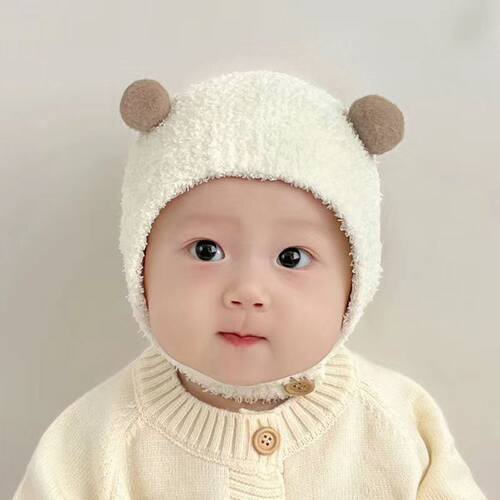 婴儿帽子宝宝可爱护耳冬帽