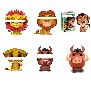 狮子王 辛巴 木法沙 刀疤 野猪嘭嘭 公仔 手办 玩具