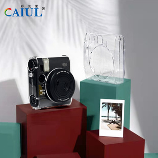 拍立得instax mini99透明收纳壳 耐用防刮防摔pc水晶壳保护套