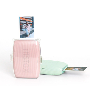 适用拍立得instax mini link3透明收纳壳 防刮防摔pc水晶壳保护套