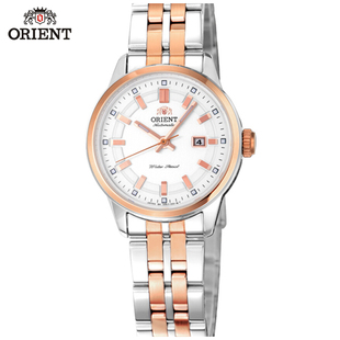 orient日本原装进口东方表 双狮女表自动机械手表正品日历夜光SNR