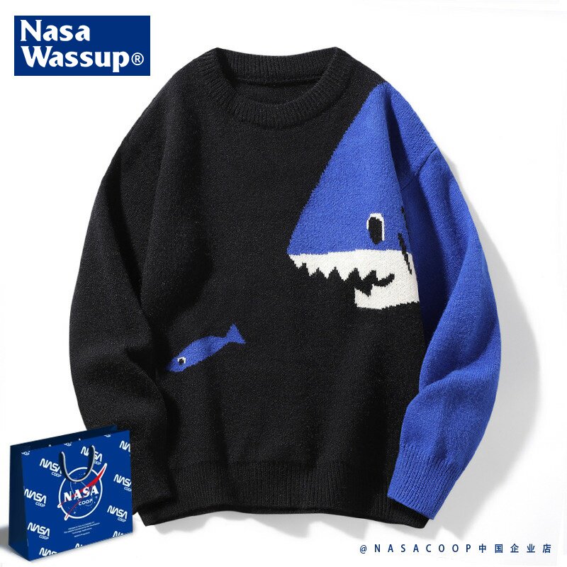 NASACOOP鲨鱼联名潮牌针织衫