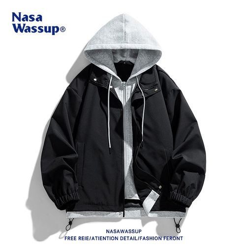 nasawassup联名美式假两件夹克