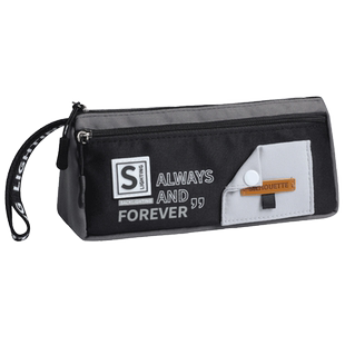 笔袋男孩子大容量黑白潮酷文具盒高颜值男生男款帆布铅笔袋初高中生一年级男童熊猫铅笔盒小学生用2024年新款