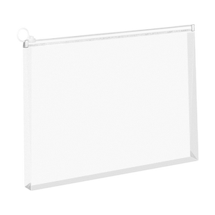 A4考试专用透明文件袋考试袋文具笔袋中高考试考研塑料防水a5学生准考证收纳袋拉链袋a6公务员备考工具拉边袋