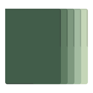 加厚A4文件夹渐变L型资料册单页纸侧入式文件袋防水透明插页收纳夹资料夹办公用合同简历单片夹档案夹考试夹