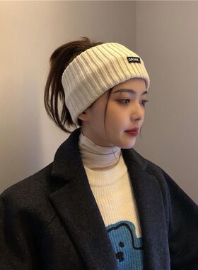 四季可带运动头箍韩国字母宽边洗脸发带休闲纯色头饰头套女帽子