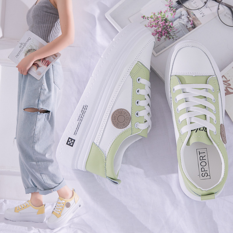 小白鞋子女2021新款洋