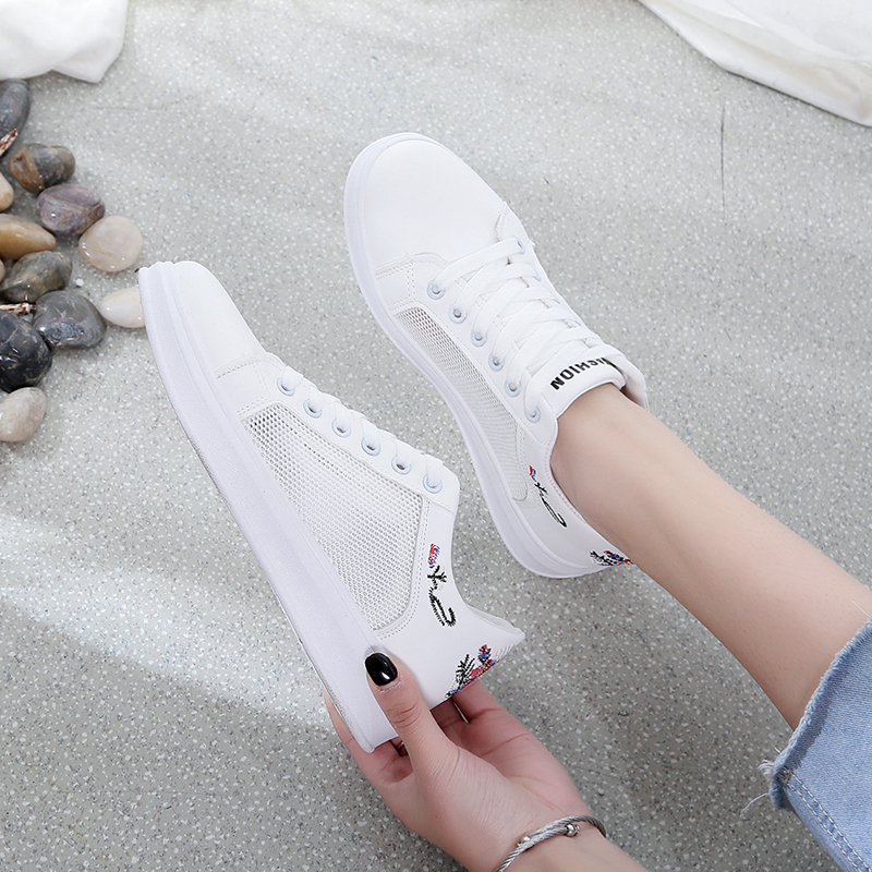 Hollow White shoes 2022 new pattern Versatile Women's Shoes Korean Edition student Flat bottom skate shoes leisure time ventilation gym shoesin the Women's Shoes, Low shoe, Leisure shoes category - from Buy2taobao.com to provide professional Taobao agent buy service