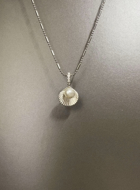 Vintage古着 Shell pearls项链