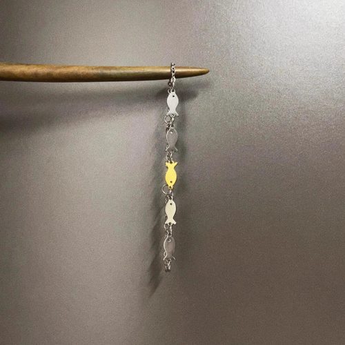 Vintage古着 Titanium steel small fish手链