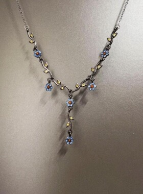 Vintage古着 Purple orchid项链