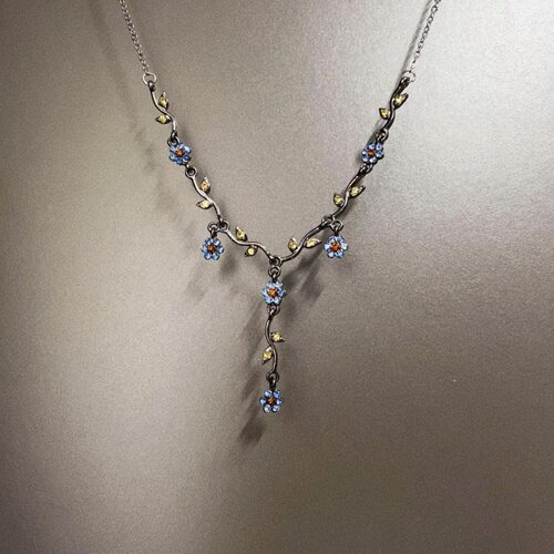 Vintage古着 Purple orchid项链