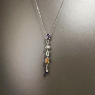 Vintage古着 Zircon Waterfall项链