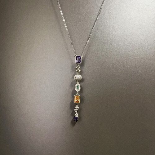 Vintage古着 Zircon Waterfall项链