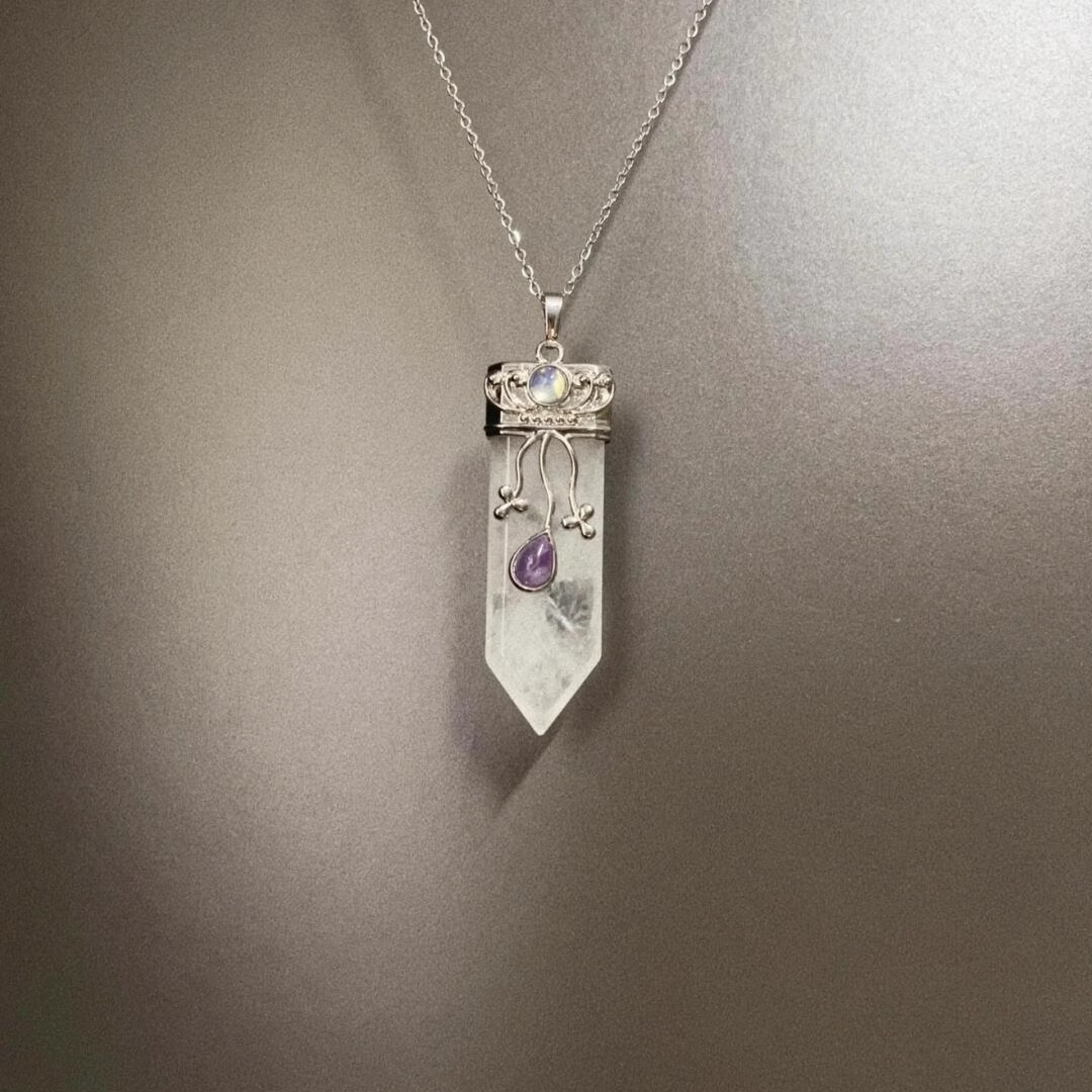 Vintage古着 Spirit pendulum crystal项链