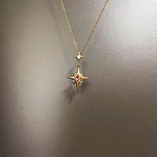 star项链 pointed Vintage古着 Eight