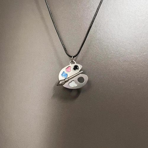 Vintage古着 Paint painting board项链