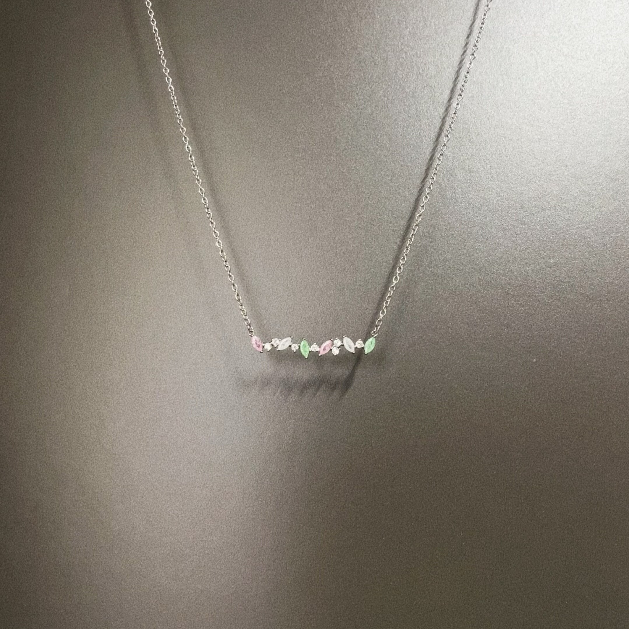 Vintage古着 Rainbow gravel项链