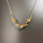 leave项链 flowers Vintage古着 Flourishing