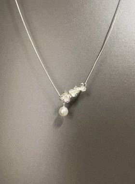 Vintage古着 White Pear in Snow项链