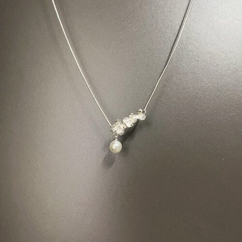Vintage古着 White Pear in Snow项链