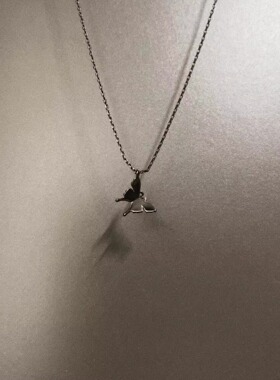 Vintage古着 Black butterfly项链