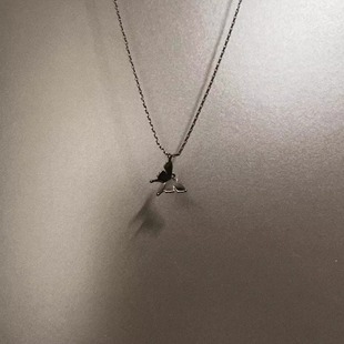 Vintage古着 Black butterfly项链