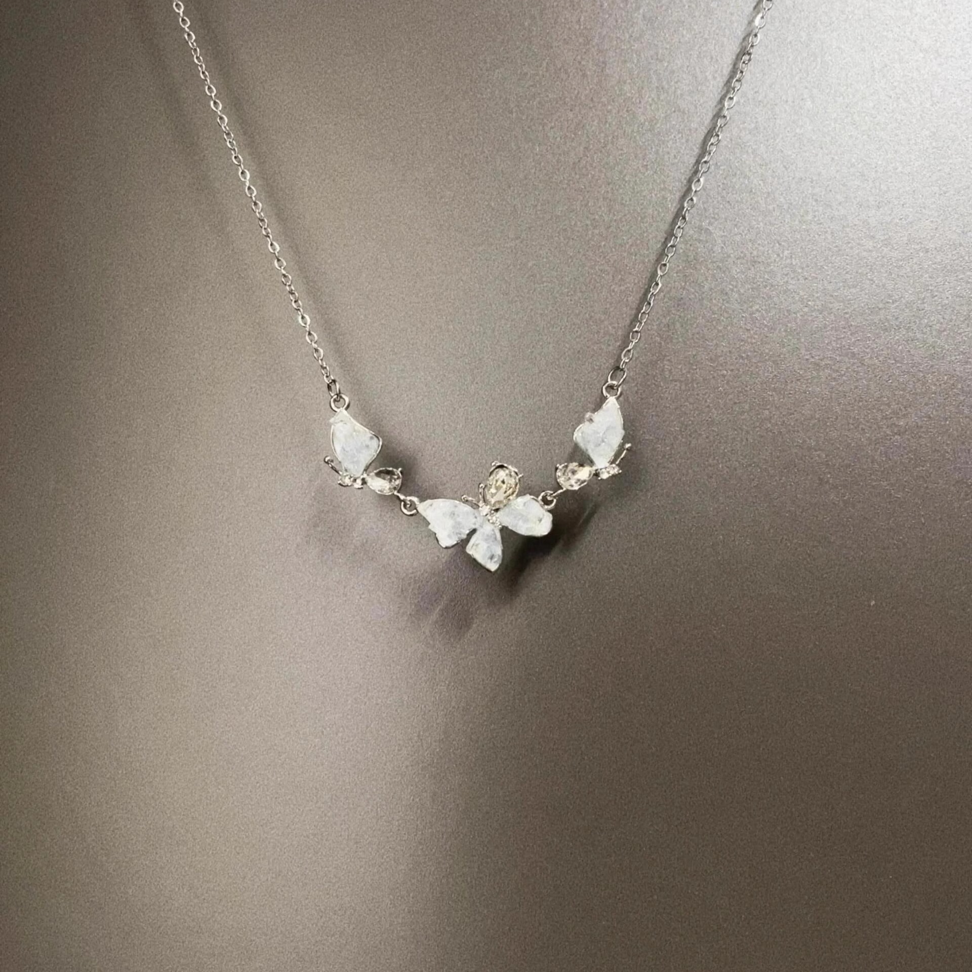 Vintage古着 Ice butterfly项链