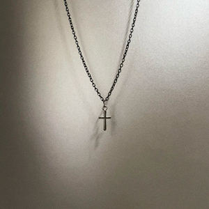 Vintage古着 Black cross项链