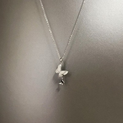 Vintage古着 Twin butterflies项链