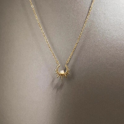 Vintage古着 Hollow Sun Star项链