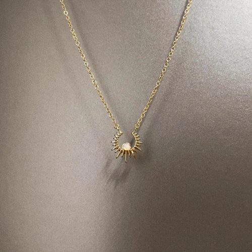 Vintage古着 Hollow Sun Star项链