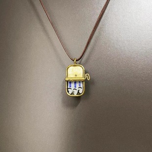 Vintage古着 Canned sardines项链